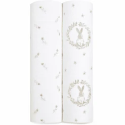 Aden+anais™ Musslin Pucktuch 2er-Pack Blushing Bunnies