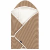 Alvi® Reisedecke Jersey Starfish Taupe/weiß