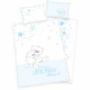 Babybest® Flanell-Bettwäsche Lieblingsmensch Blau 100 X 135 Cm