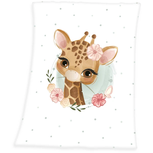Babybest® Microfaser-Flauschdecke Giraffe 75 X 100 Cm 1 Babybest® Microfaser-Flauschdecke Giraffe 75 X 100 Cm