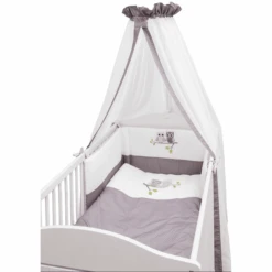 Be Be 's Collection Bettset 3-tlg, Eulen Rosa