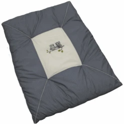 Be Be 's Collection Krabbeldecke Eulen Blau 100 X 135 Cm