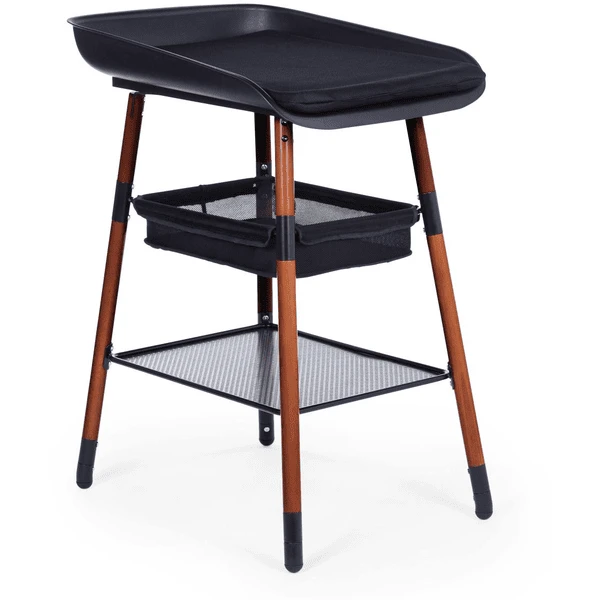 CHILDHOME Evolux Wickeltisch Nussbaum Schwarz 1 CHILDHOME Evolux Wickeltisch Nussbaum Schwarz