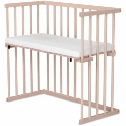 Dreamgood Beistellbett Buche Natur | Matratze Prime Air