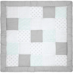 Emma & Noah Krabbeldecke Patchwork Mint 120 X 120 Cm