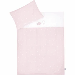 JULIUS ZÖLLNER Bettwäsche Mit Applikation Igel/ Star Rose 100x135 Cm