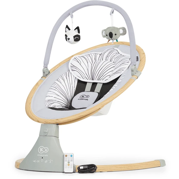 Kinderkraft Babywippe LUMI Wooden 1 Kinderkraft Babywippe LUMI Wooden