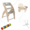 QuarttoLino® Hochstuhl Set Mini Grau
