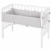 Roba Beistellbett 2-in-1 Weiß Style Grau