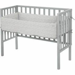 Roba Beistellbett 2in1 Style Silbergraue Sterne