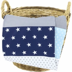 Ullenboom Babydecke & Kuscheldecke 70X100 Cm Blau Hellblau Grau